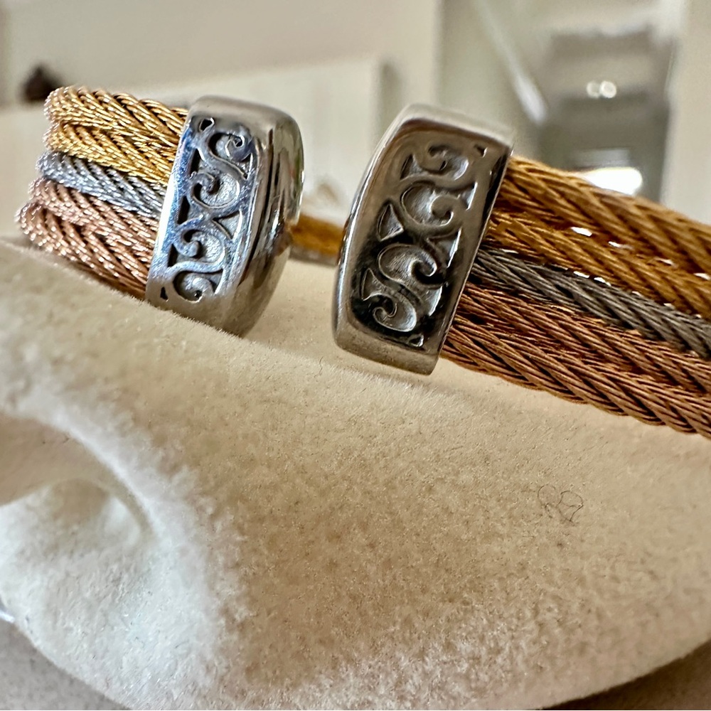 ALOR tri-color cuff bracelet - Picture 5 of 7